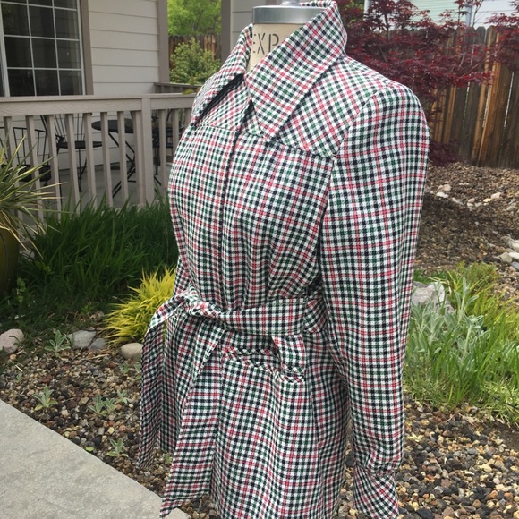 Utex vintage spring plaid  jacket - Picture 3 of 8